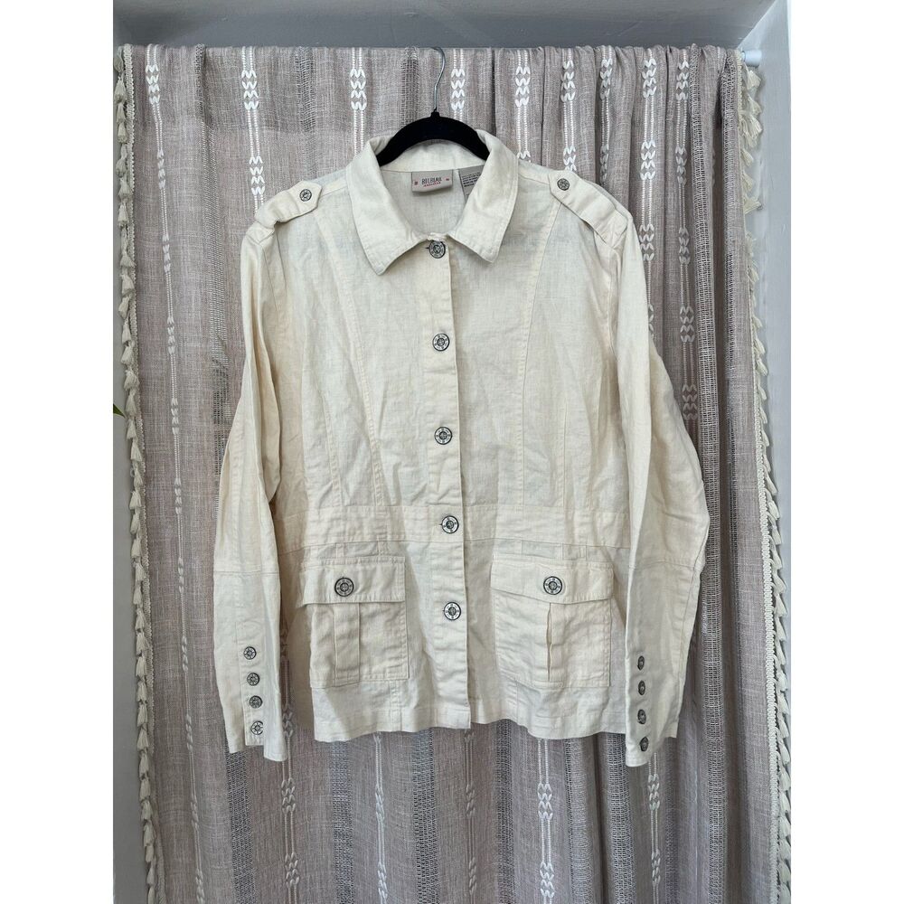 Bill Blass Linen Safari Jacket